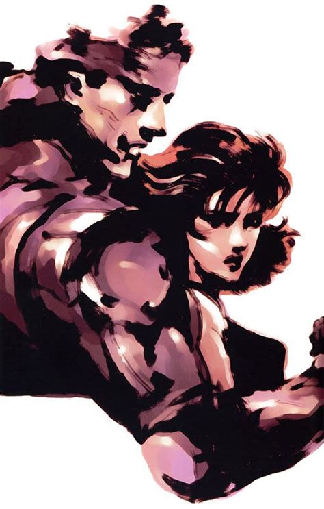 Snake And Meryl Portrait Characters And Art Metal Gear Solid Metal