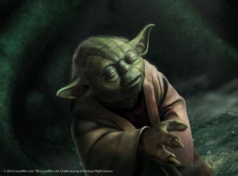 Jedi Grand Master Yoda Using The Force Star Wars