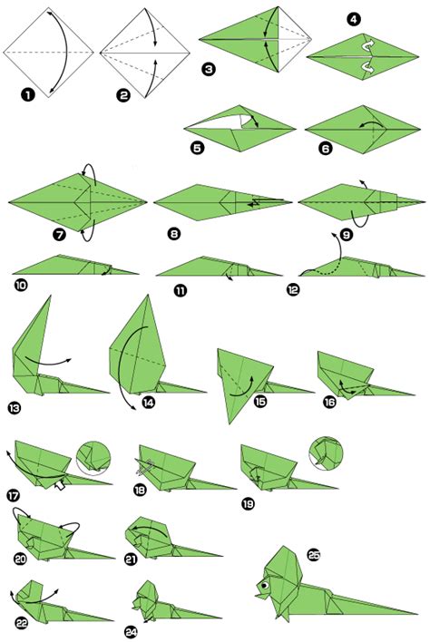 Origami Of Lizard