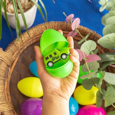 Easter Eggs Prefilled With Mini Car Toys 12 Pcs Popfun