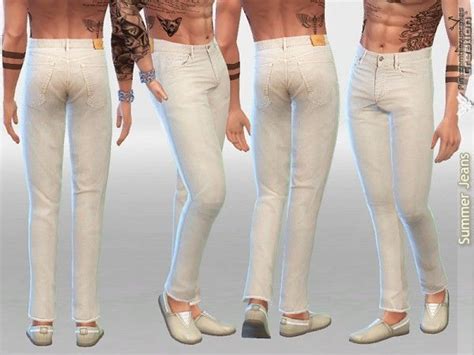 The Sims Resource Summer Denim Jeans By Pinkzombiecupcakes Sims 4