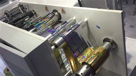 Holographic Label Sticker Printer Printing Machine Hologram Embossing