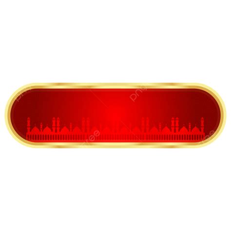 Red Text Box Abstract Islamic Shape Banner Vector Islamic Banner Text Box PNG And Vector With