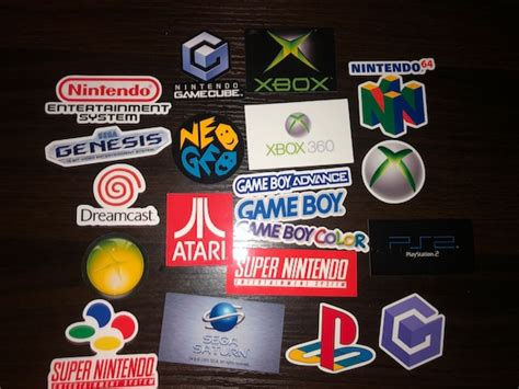 Video Game Console Logos Waterproof Perfect For Laptops Etsy