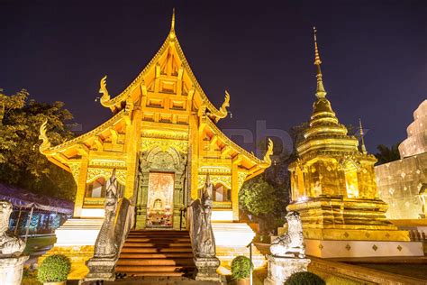 Wat Phra Singh Temple In Chiang Mai Stock Image Colourbox