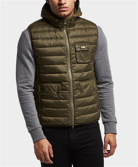 Barbour Synthetic Ouston Padded Gilet In Green For Men Lyst