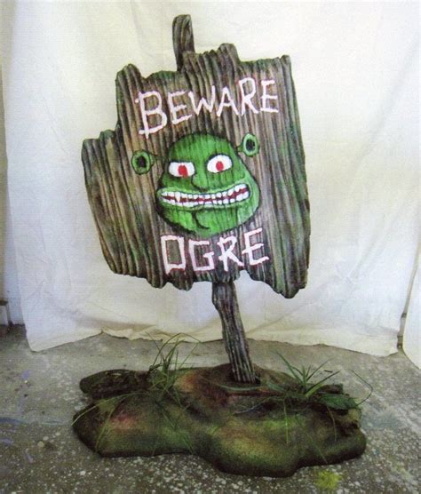 Beware Of Ogre Sign Transborder Media