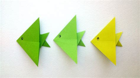 How To Make Origami Fish Origami Tutorial Youtube