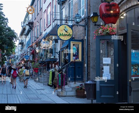 Rue Du Petit Champlain Lower Vieux Quebec Old Town Quebec City