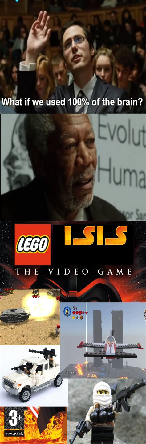 But, sadly, finding an unused portion of our brains isn't the way it's. What if we used 100% of our brain? : LegoGameMemes