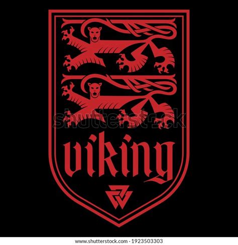 Knightly Design Viking Design Heraldic Knight Stock Vector Royalty