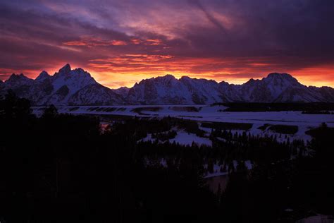 Jacob W Frank Photography Grand Teton National Park Teton Range Sunset