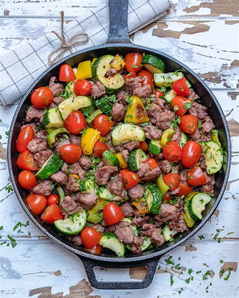 Nourish Yourself With This Quick Easy Zucchini Beef Skillet Clean