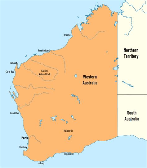 western australia karte