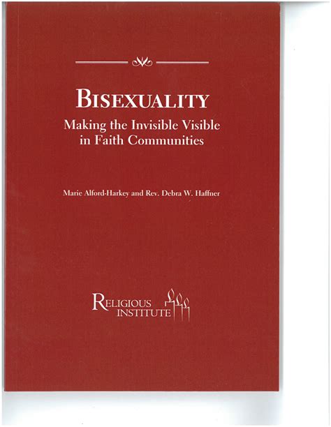 bisexuality making the invisible visible in faith communities ucc resources