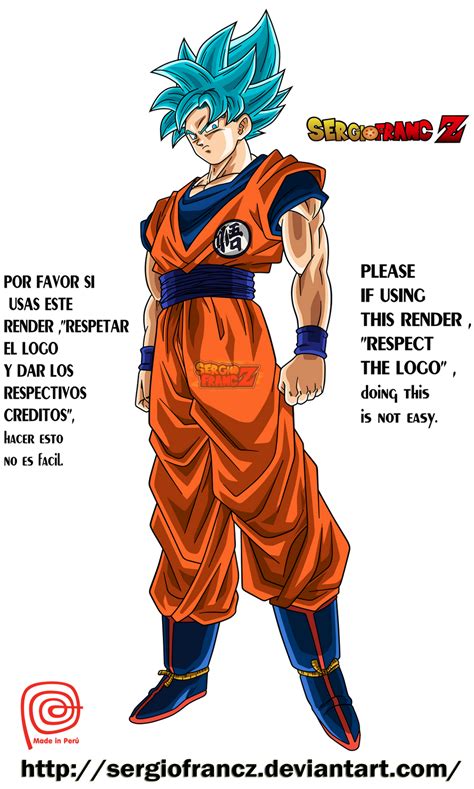 Son Goku Super Sayan Blue Costume Z By Sergiofrancz On Deviantart
