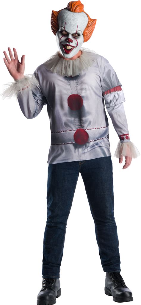 Mens Pennywise Top Halloween Costume Large