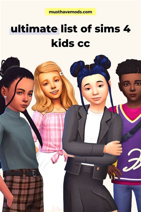 Pin On Sims 4 Kids Cc