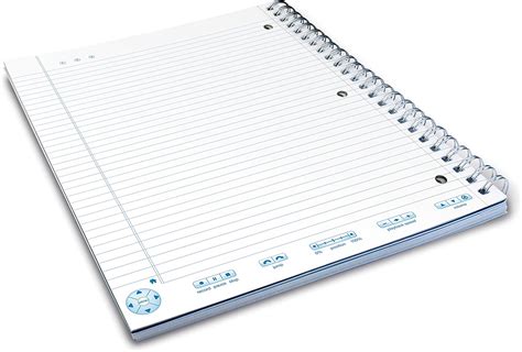 Livescribe 85 X 11 3 Subject Notebook 1 Blue Good E Reader