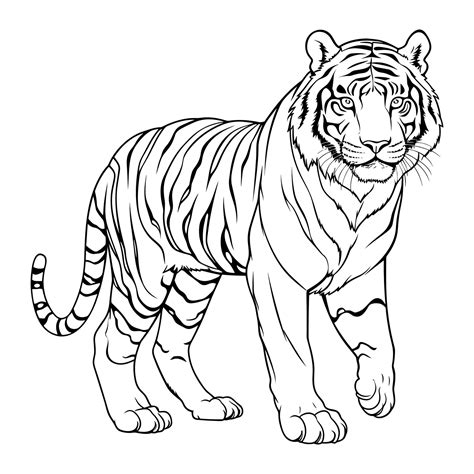 Tiger Coloring Picture
