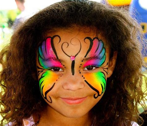 Butterfly Face Paint Butterfly Makeup Rainbow Butterfly Face