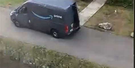 Amazon Driver Fired After Video Of Woman Leaving His Van Goes Viral