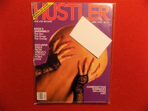 Vintage Hustler Magazine April Mature Etsy