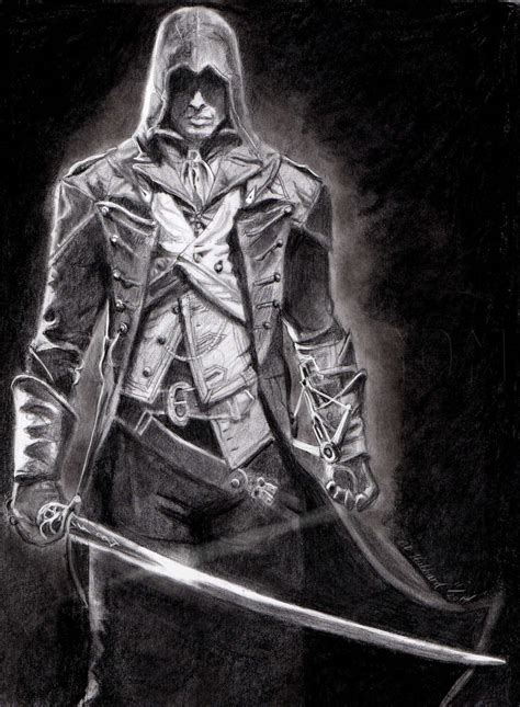 How To Draw Arno Victor Dorian From Assassins Creed Unity Step By Step