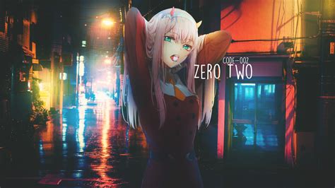 Darling In The Franxx Zerotwo 02 Anime Anime Girls Lollipop Zero Two
