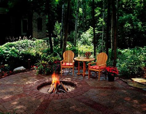 Best 45 Cozy Outdoor Living Space Design With Firepit Goodsgn