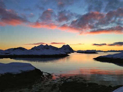 Sunrise Over Lofoten Norway Taken Using Iphone Photorator