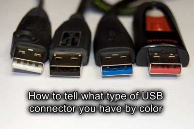 usb connector color code