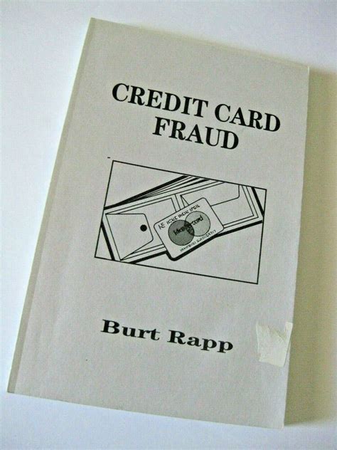 You may report fraud by phone by contacting capital one directly at: Details about Credit Card Fraud by Burt Rapp (1991 ...