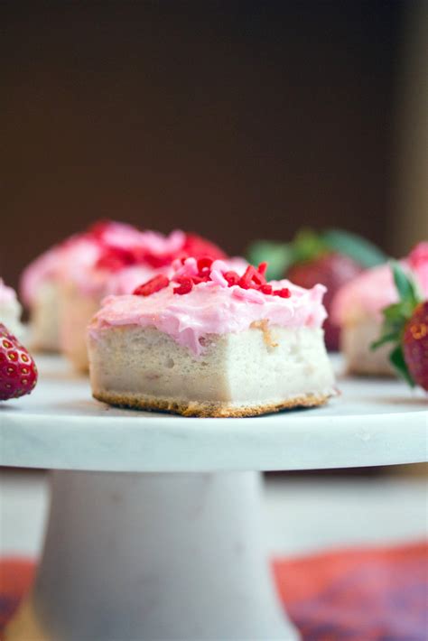 A tube pan with a removable never made an angel food cake before and this is the greatest one i've ever tried. Strawberry Cloud Cake Bites