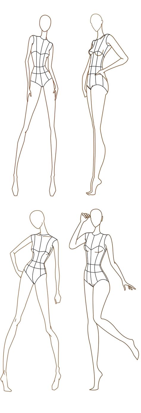 See more ideas about fashion design template, fashion flats, fashion sketches. Free Fashion Croquis: 120+ Fashion Figure Templates ...