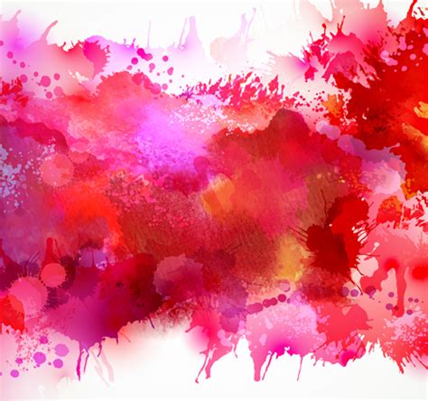Multicolor Watercolor Splash Background Illustration Vector 05 Free