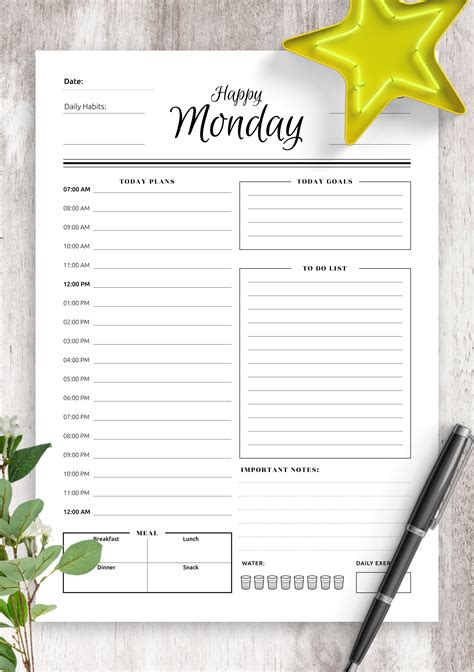 How To Use A Day Planner Template To Organize Your Day Free Sample
