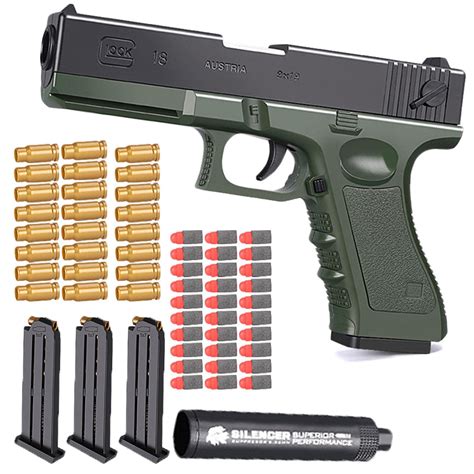 Buy Kfgj Glock And M1911 Shell Ejection Soft Bullet Toy Ejecting