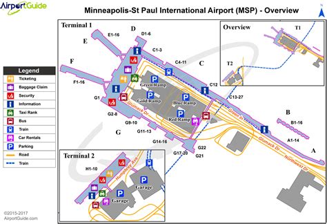 Msp Terminal Map Minneapolis Saint Paul International Airport