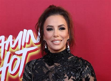 Eva Longoria Wears Backless Lace Dress And Platforms For ‘flamin Hot