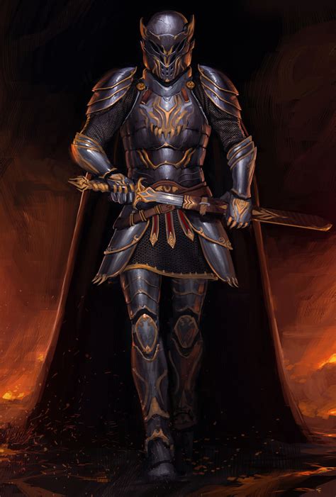 Knight Practice Weihao Wei Knight Armor Fantasy Armor Fantasy Character Design