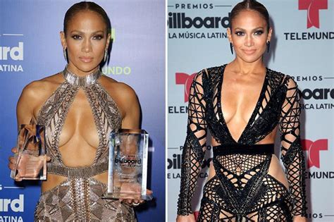 jennifer lopez goes braless as she shows off her incredible cleavage and flashes her knickers in