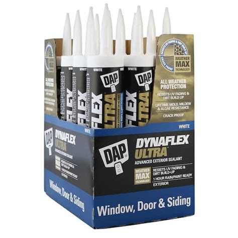 Dap Dynaflex Ultra 101 Oz White Advanced Exterior Window Door And
