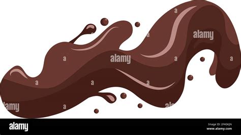 Liquid Chocolate Splash Design Isolated Stock Vector Image And Art Alamy