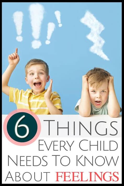 6 Things Children Need To Know About Feelings
