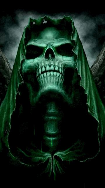 3d Animation Photo Skull Artwork Skull Grim Reaper