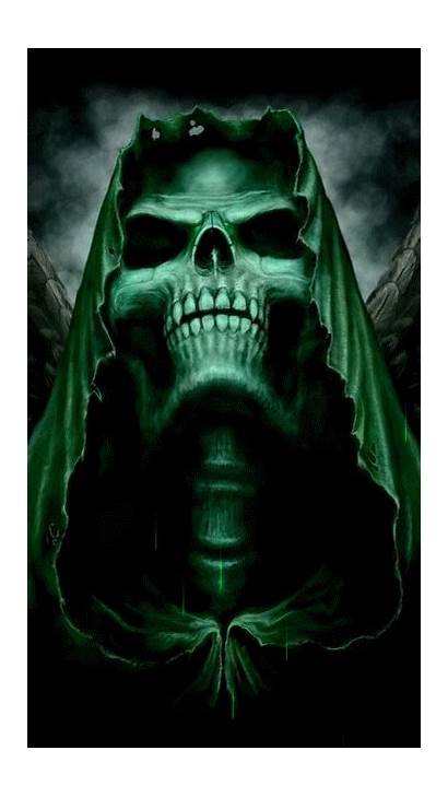 Skull Reaper Grim Death Gifs Skulls Metal