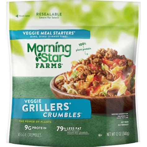Morningstar Farms Veggie Meal Starters Crumbles 12 Oz King Soopers