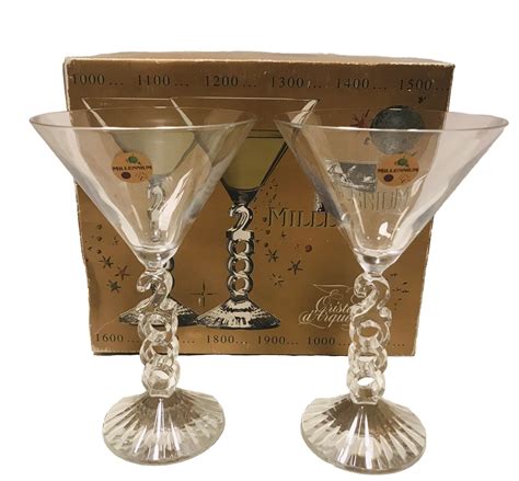 Millennium Cristal D’ Arques France Genuine Lead Crystal Cocktail Martini Glass Ebay