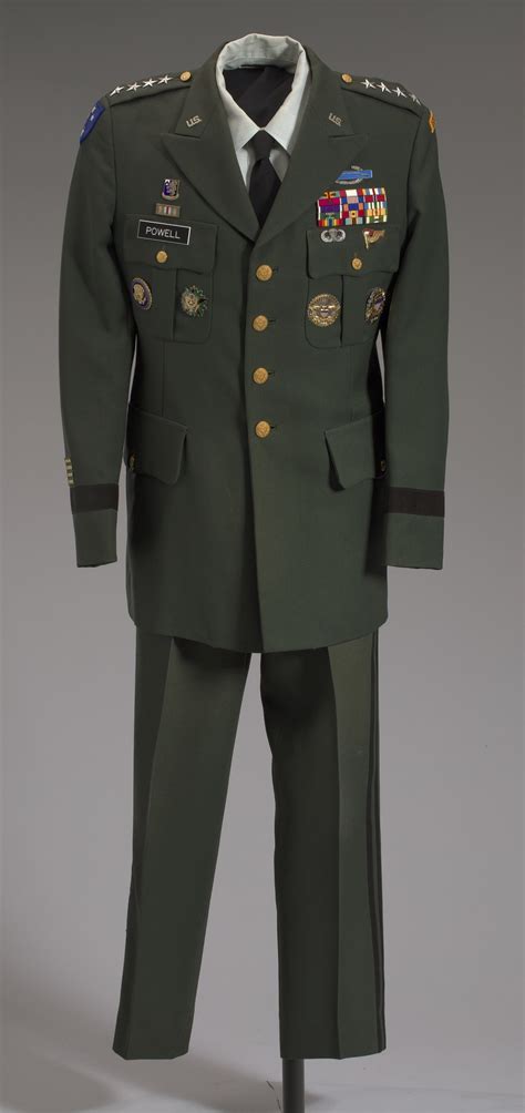 Us Army Green Service Uniform Jacket And Medals Worn By General Colin L